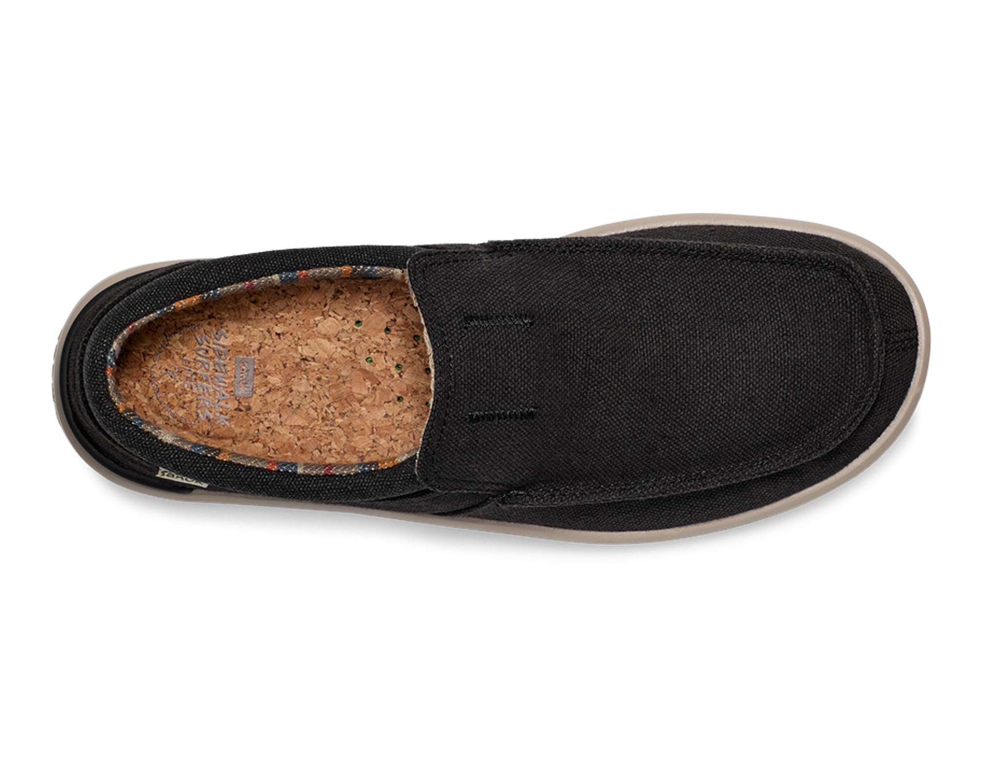 Sanuk Sidewalk Surfer Lite 2 Slip-On Uomo Nero Leggere