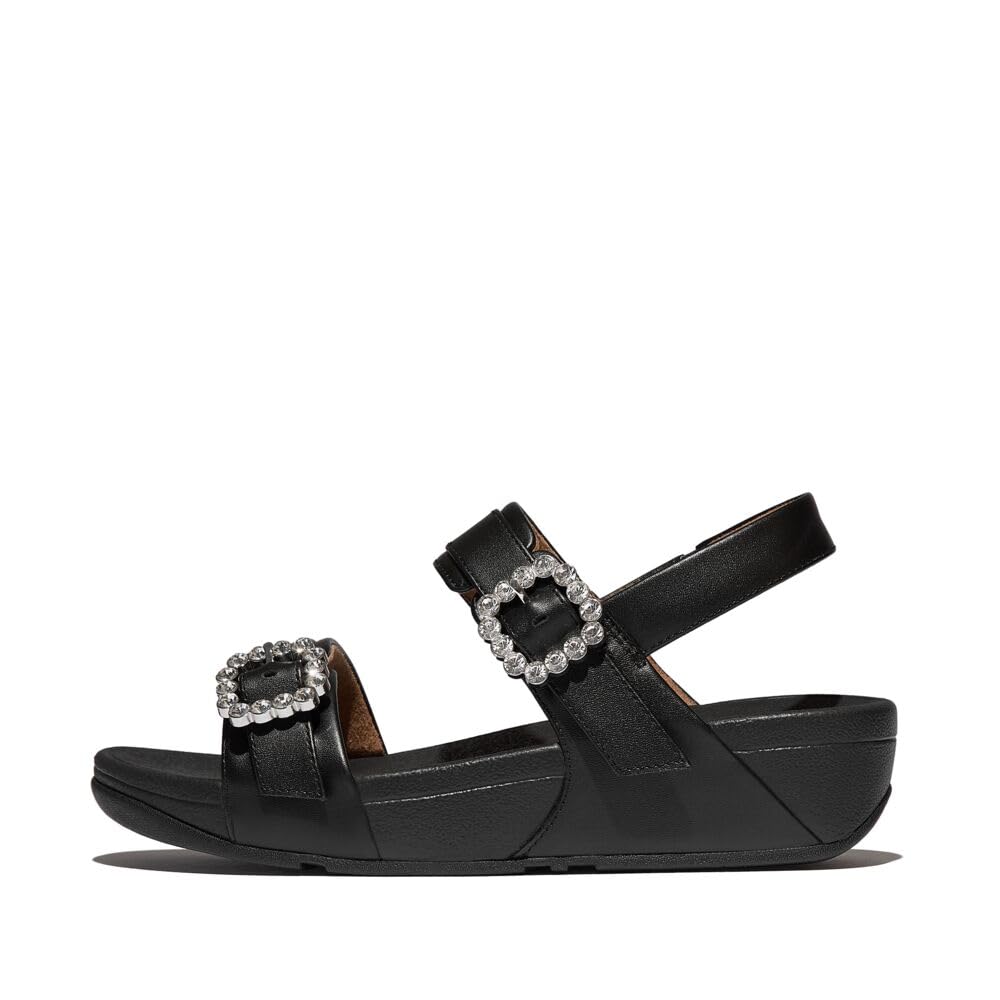 FitFlop Lulu Crystal-Buckle Sandali Pelle Donna 39 EU