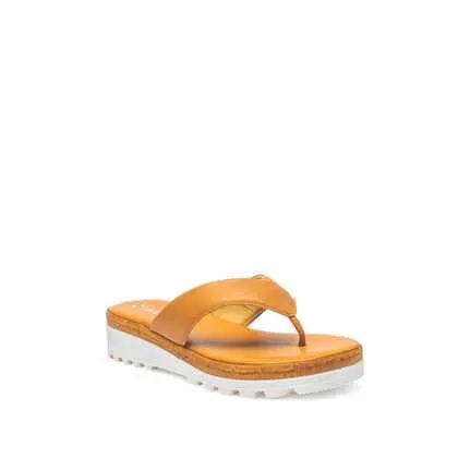 Cinzia Soft Sandali Donna Pelle Rosso Zeppa Scalzata