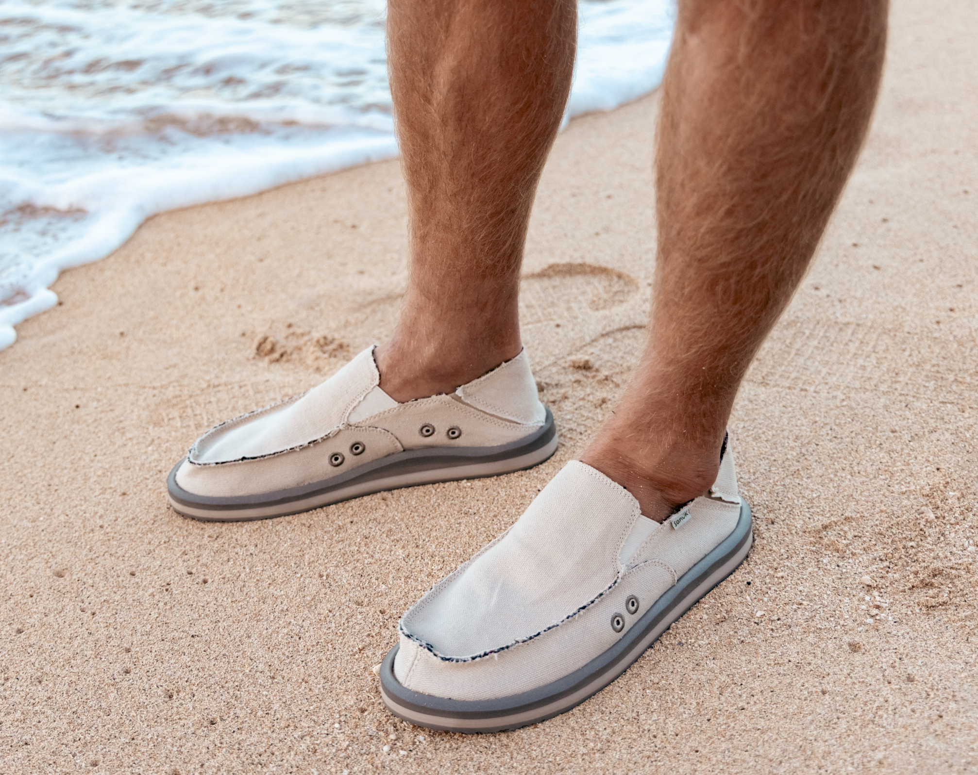 Sanuk Donny Hemp 2 Tone slip-on uomo Natural canapa