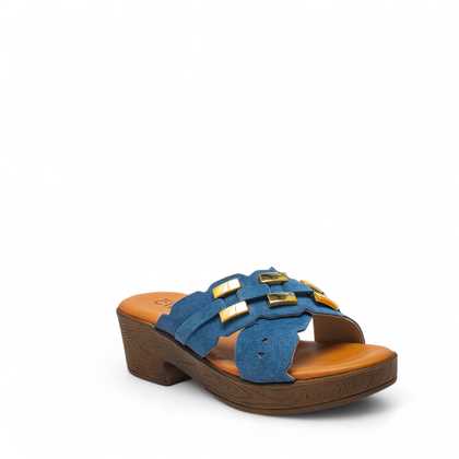Cinzia Soft Sandali Sandalo Pelle Loden Tacco Basso