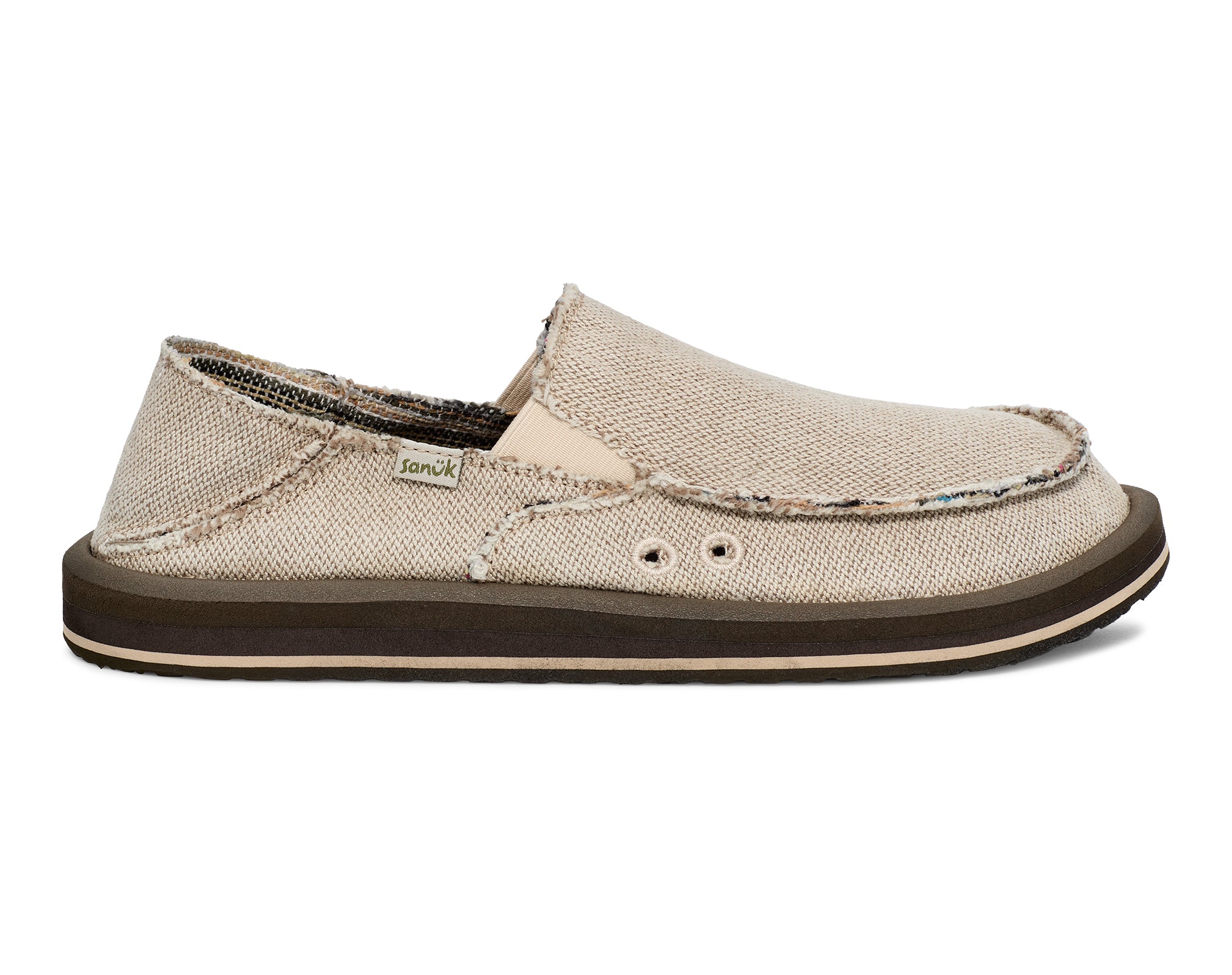 Sanuk Donny Hemp 2 Tone slip-on uomo Natural canapa