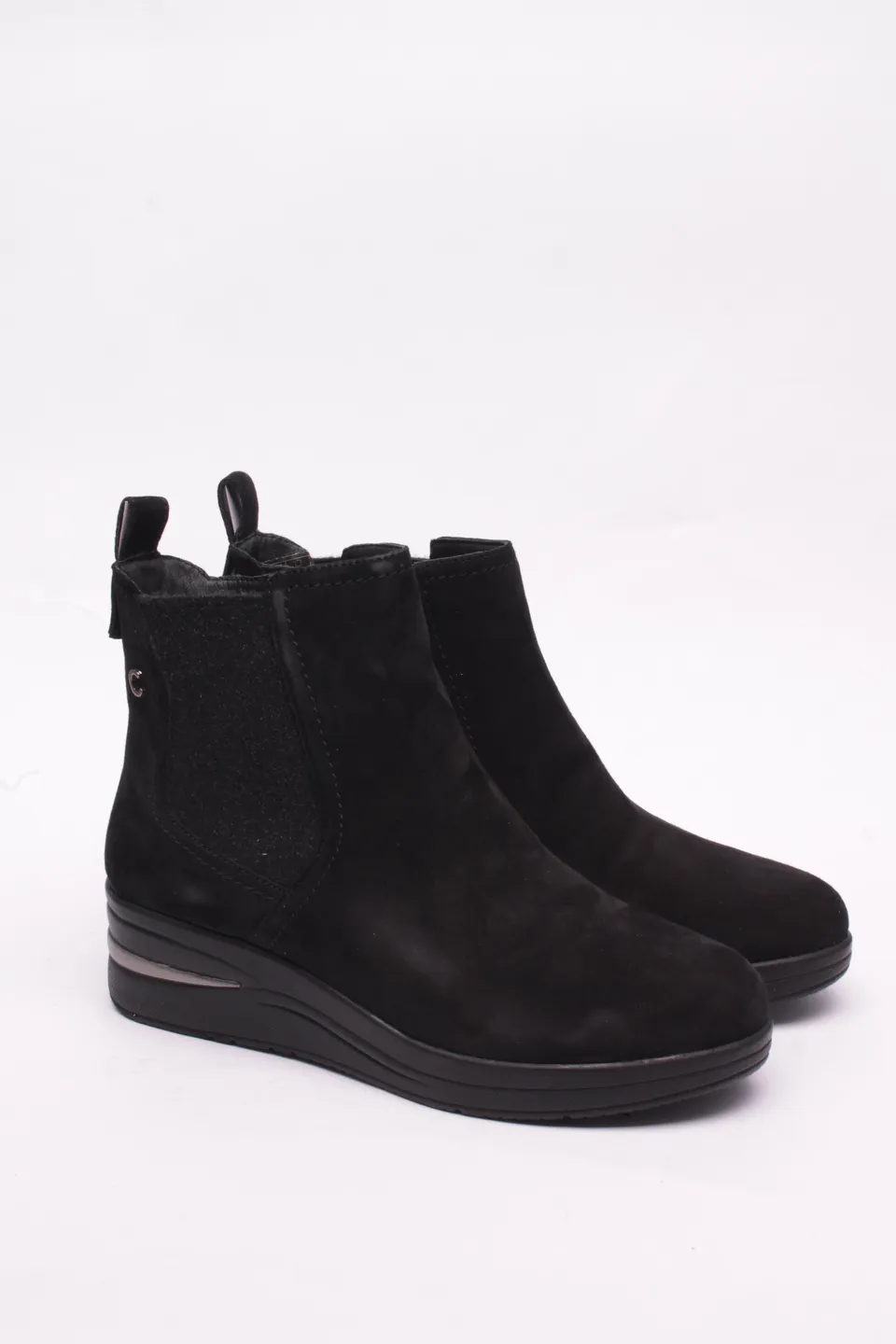 Cinzia Soft Tronchetto IV0925929 Stivaletti Donna Nero Pelle 3 cm