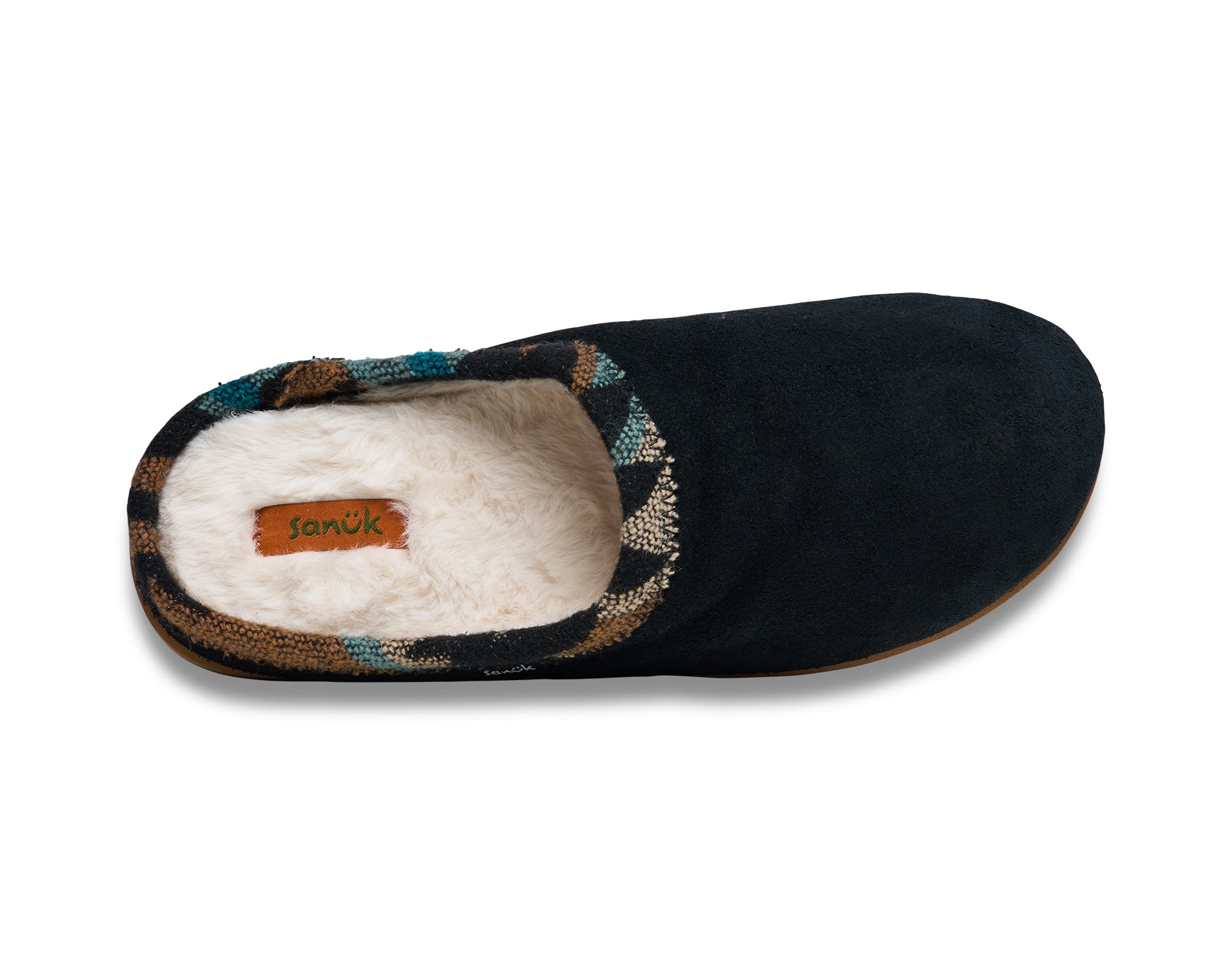Sanuk Yoga Cloud Lounger Pantofole Uomo Camoscio Nero