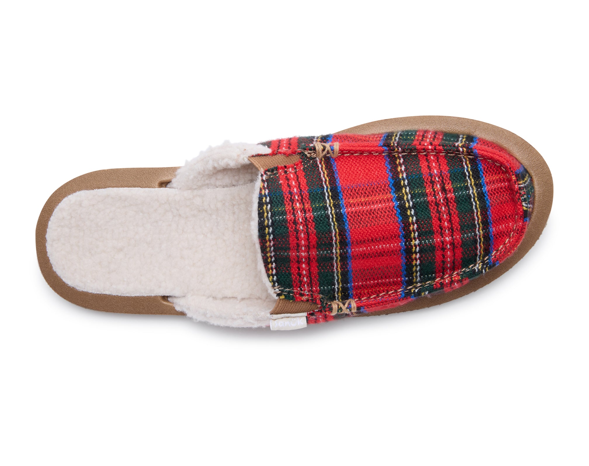 Sanuk You Got My Back St Plaid Chill mules Crimson