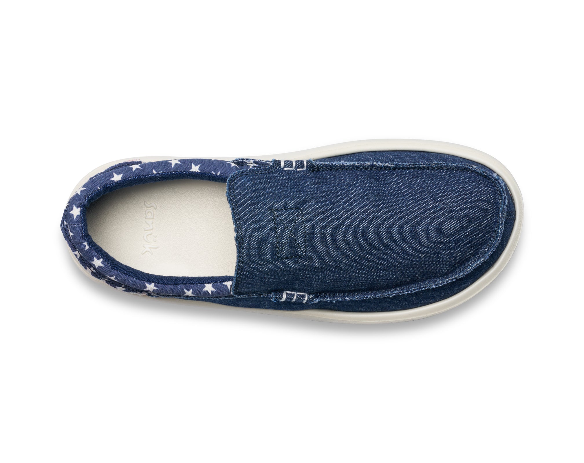 Sanuk Chiba Novelty slip-on uomo RWB Denim cotone