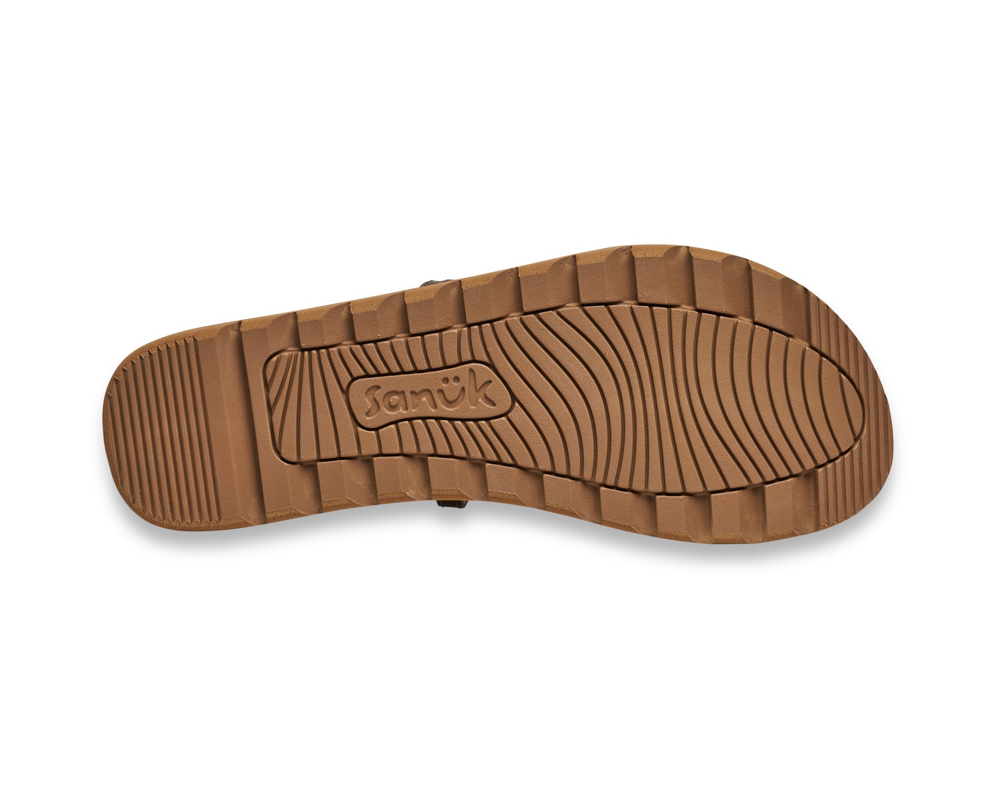 Sanuk Yoga Strappy Leather sandali donna bronzo plantare yoga