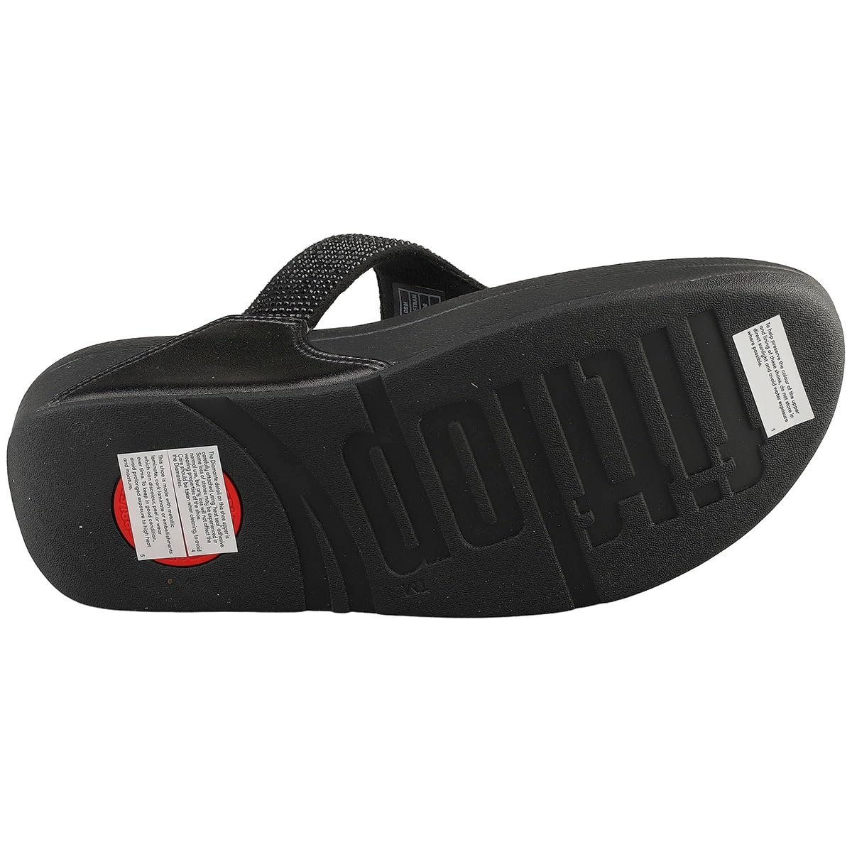 FitFlop Lulu Crystal Feather sandali zeppa nero 39 EU