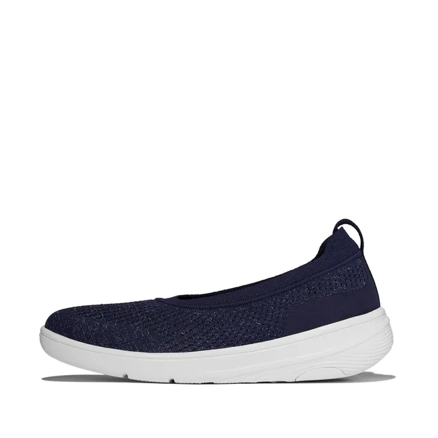 FitFlop Super-Q Knit Ballerine Donna 39 EU Nero Maglia