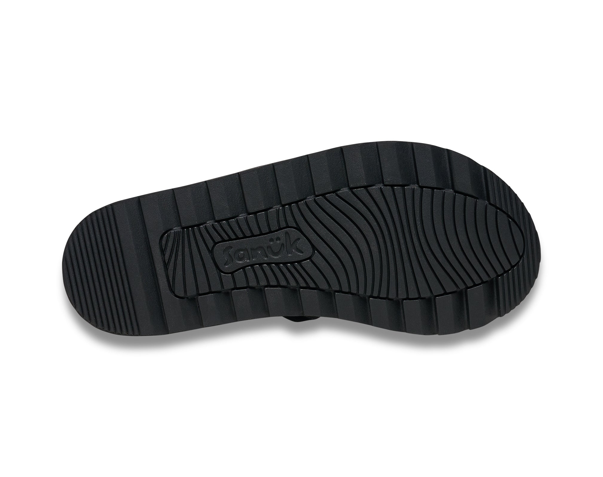 Sanuk Yoga Strappy sandali neri suola yoga mat