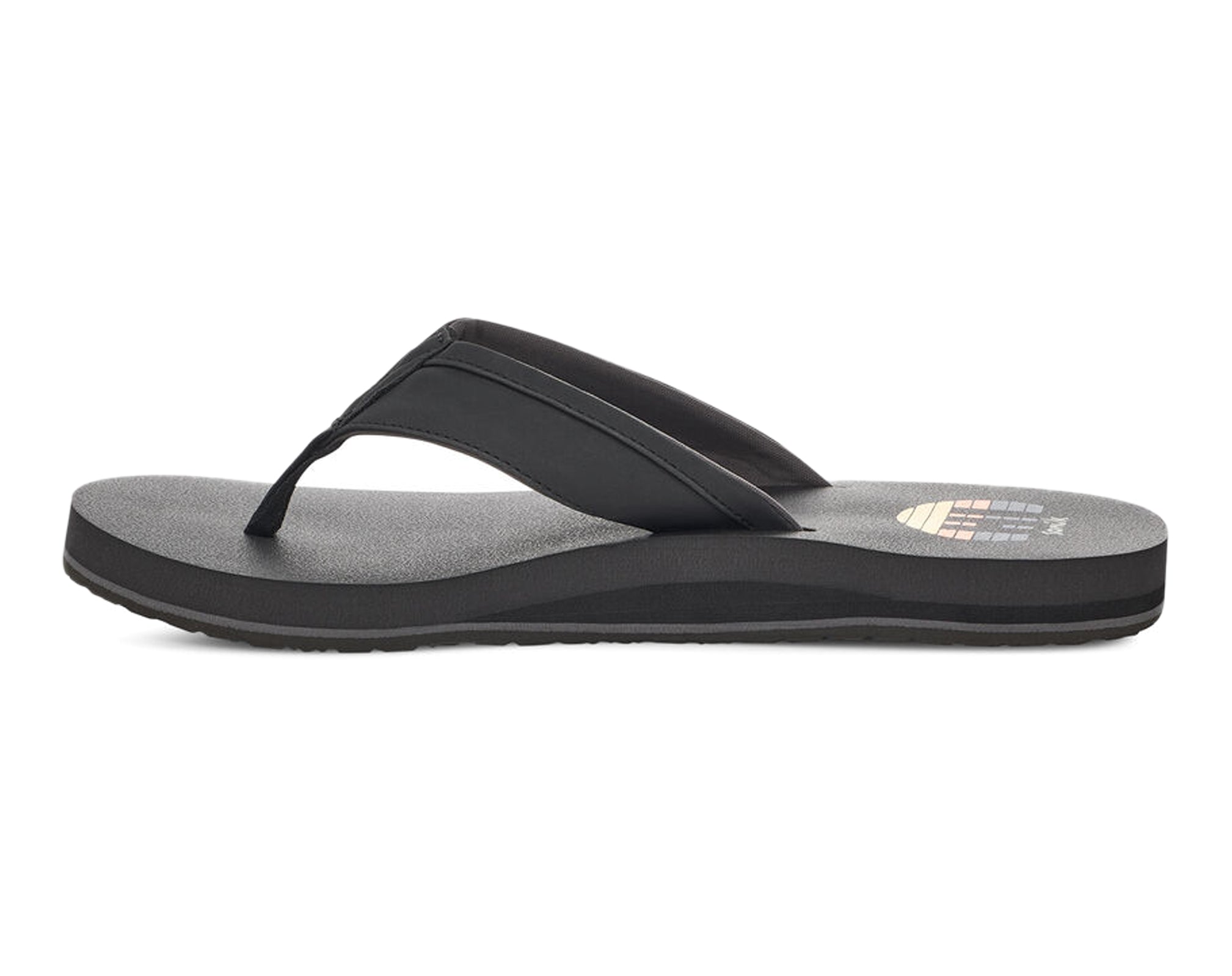Sanuk Ziggy St Hawaii infradito uomo nero suola leggera