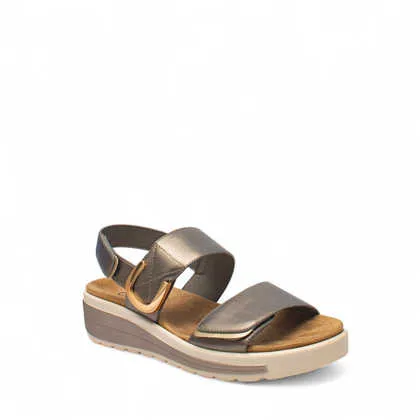 Cinzia Soft Sandalo Donna sintetico pewter zeppa bassa