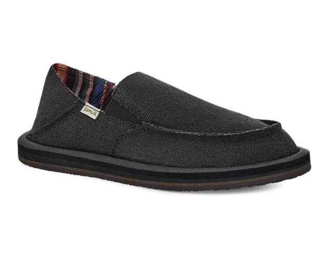 Sanuk Lil Don Sidewalk Surfer slip-on bambino Nero tela