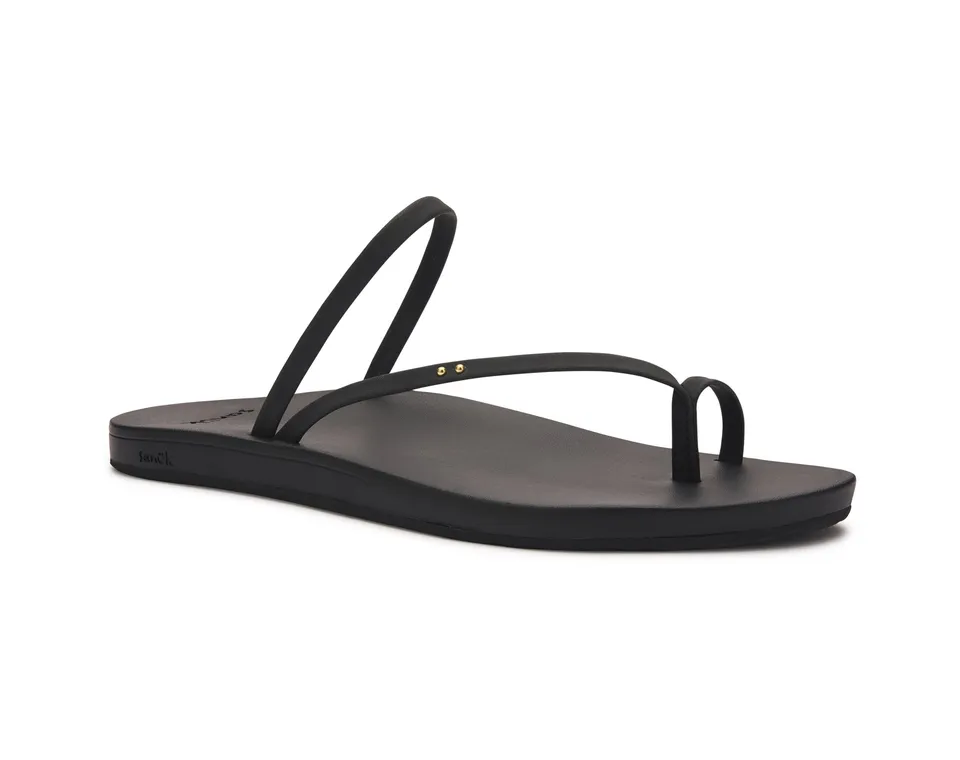 Sanuk Polly Ring infradito donna nere con anello