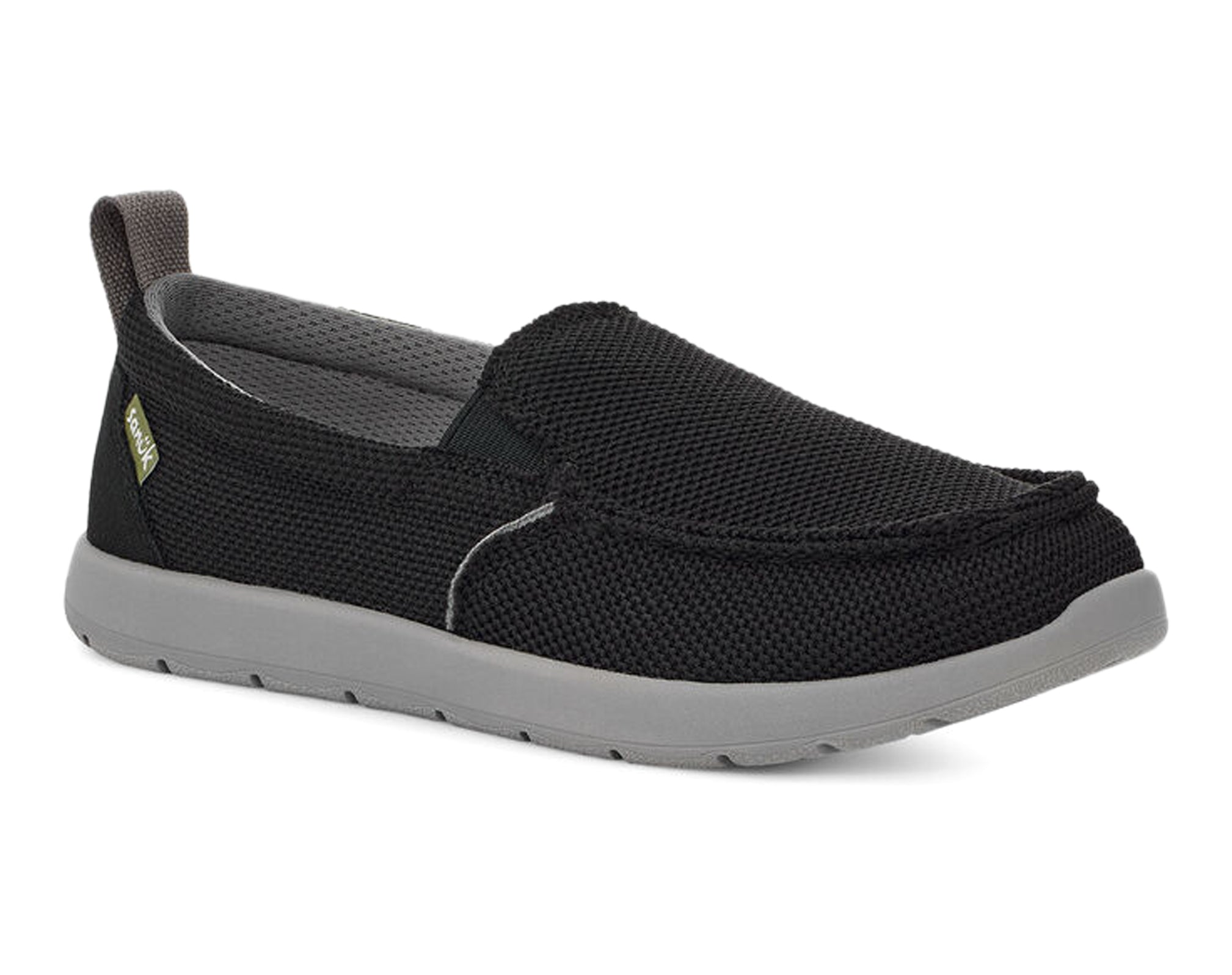 Sanuk Lil Sidewalk Surfer Lite Mesh slip-on ragazzi Nero micro