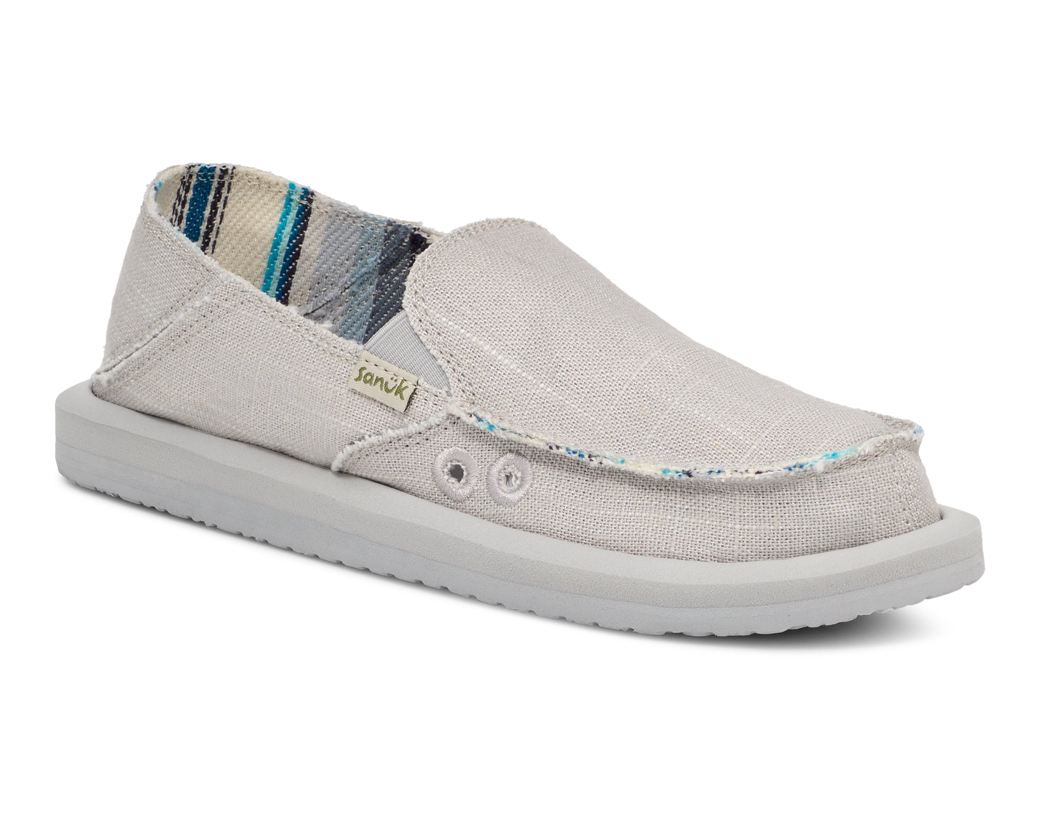 Sanuk Donna Hemp slip on donna bianche in canapa