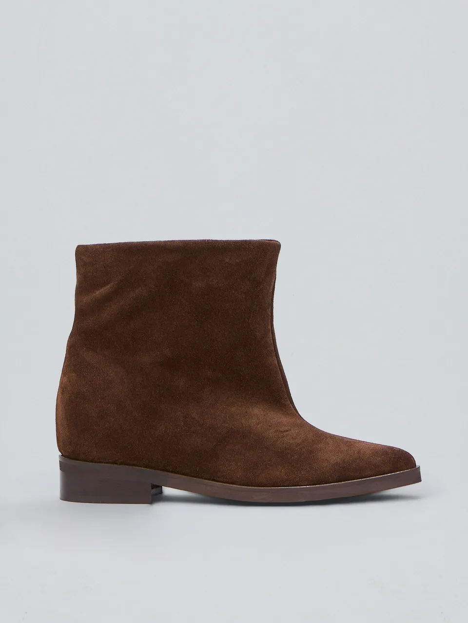 Ovyè Stivaletti camoscio stivaletti moro zeppa interna 3 cm