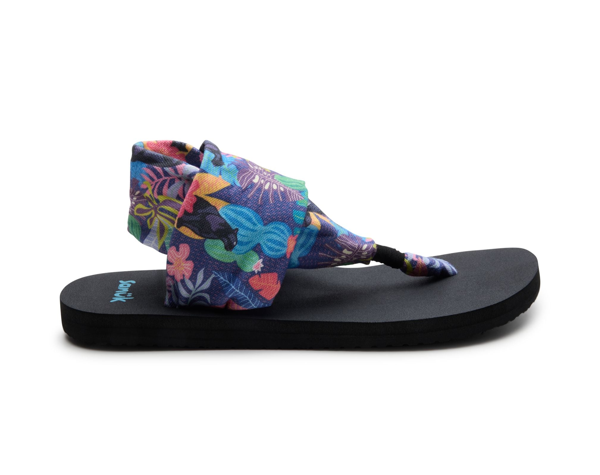 Sanuk Sling ST Tropical Jaguar sandali donna black multi yoga