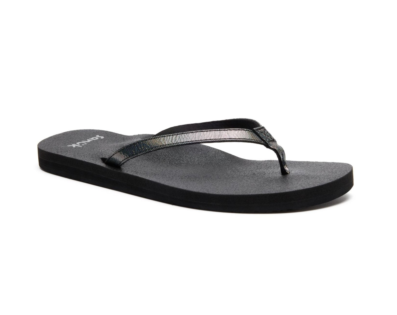 Sanuk Yoga Joy II Bling infradito argento glitter