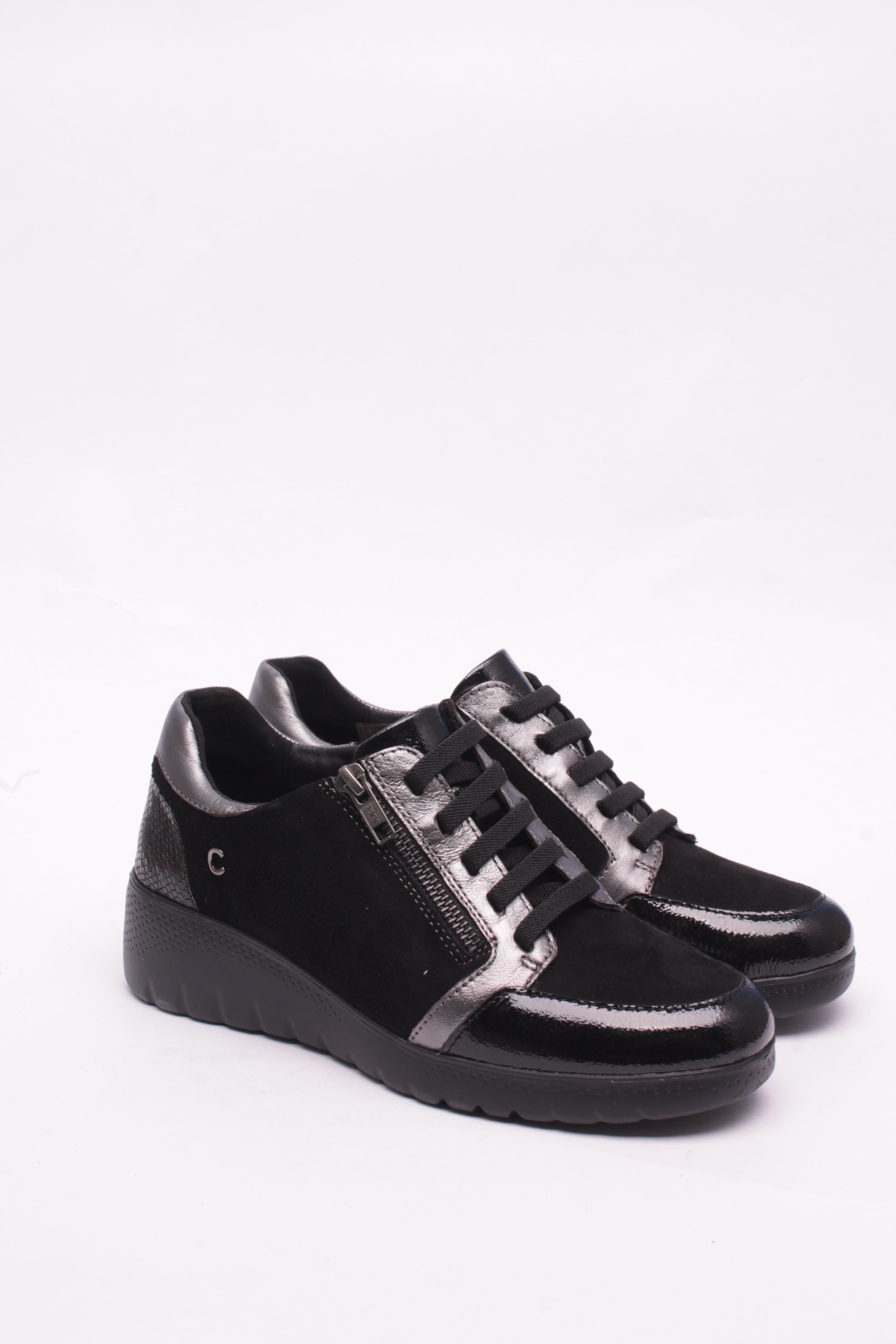 Cinzia Soft Sneakers Donna Pelle Nero Piombo IV6725905
