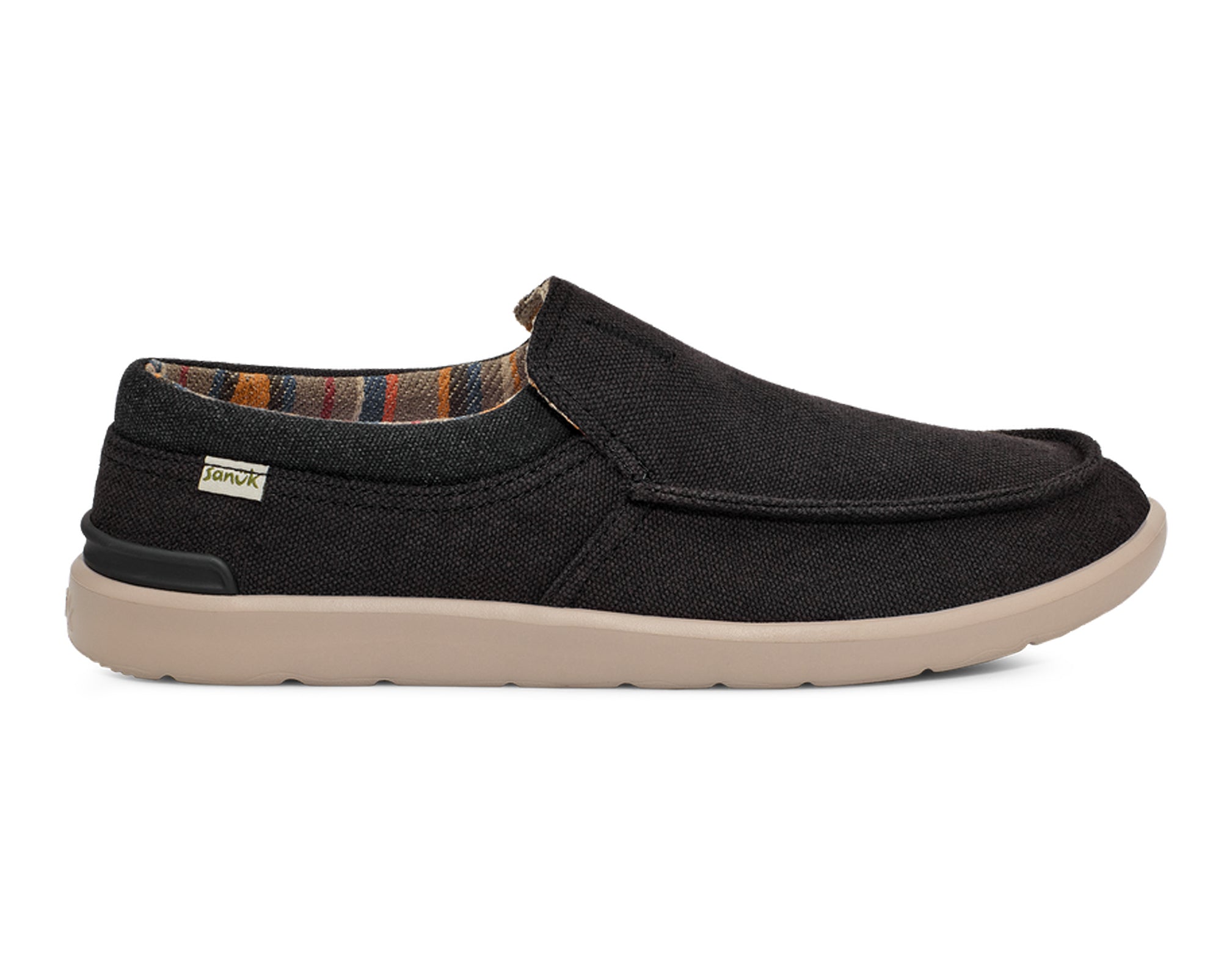 Sanuk Sidewalk Surfer Lite 2 Slip-On Uomo Nero Leggere