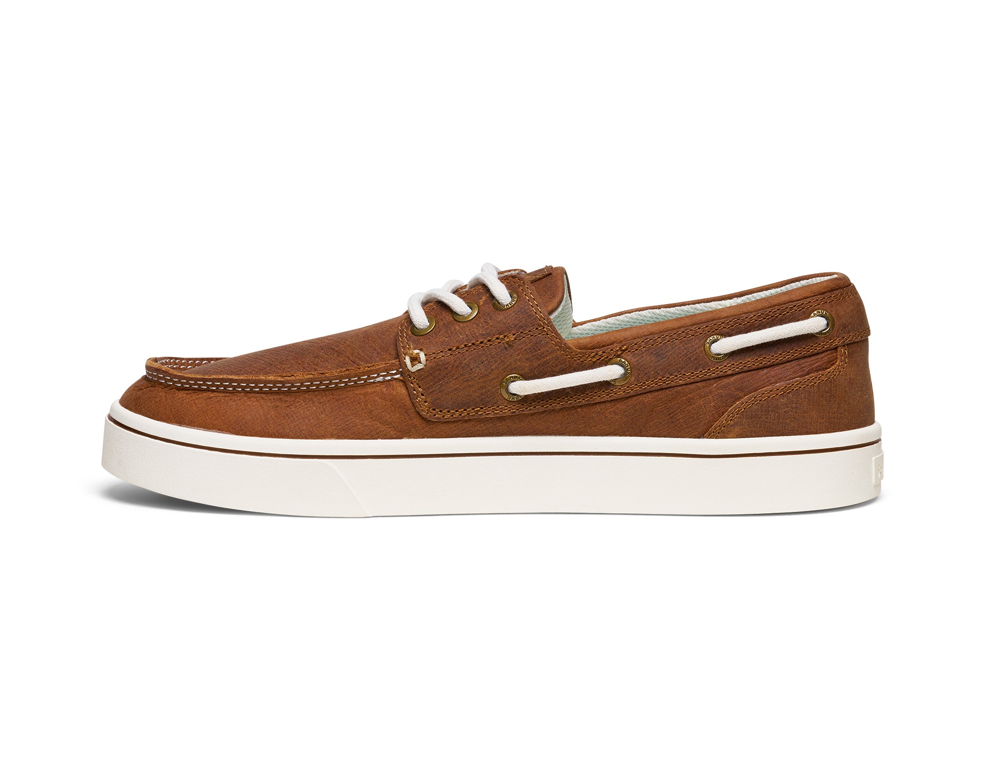 Sanuk Hava-Boat Leather scarpe uomo Doe pelle antiscivolo
