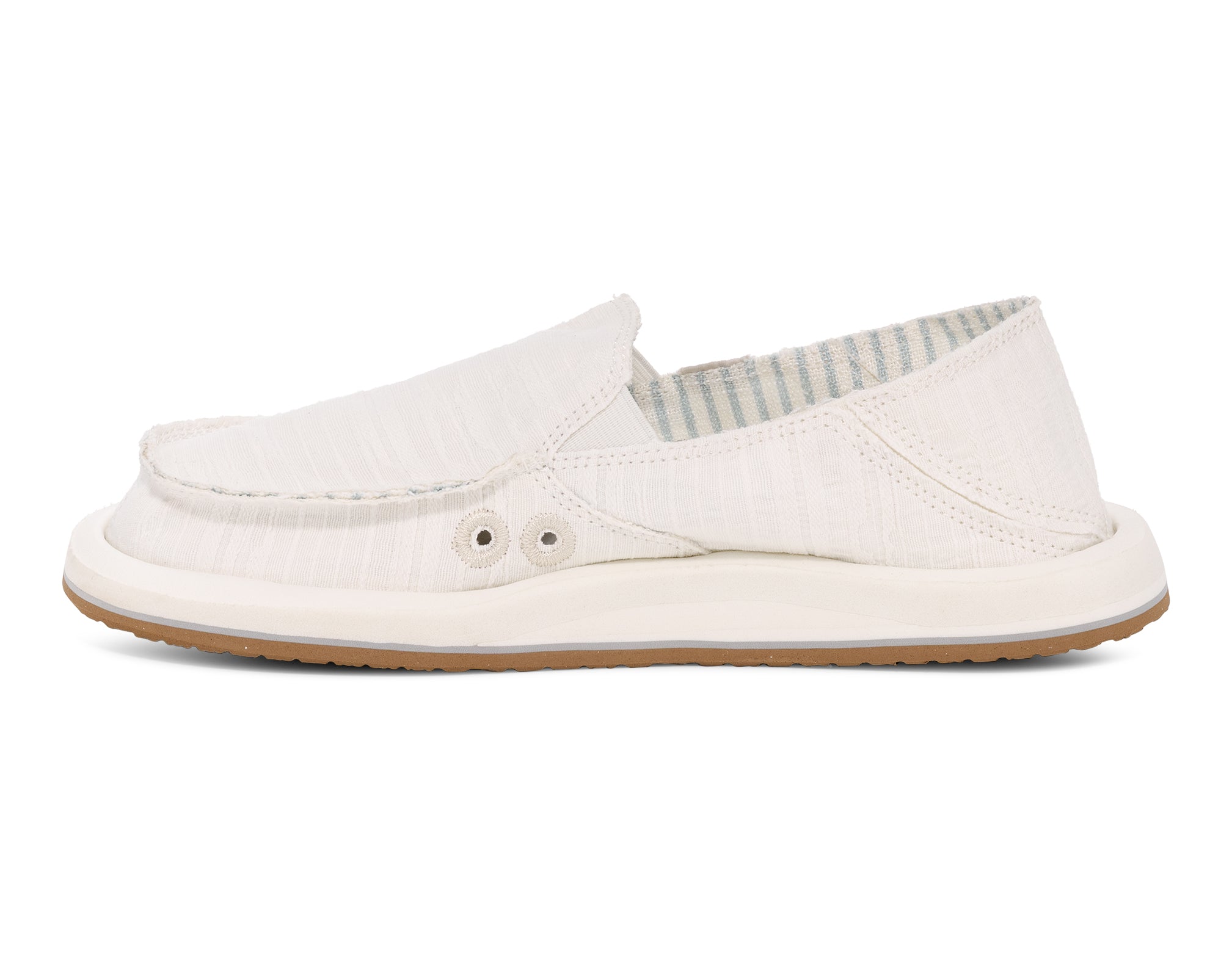 Sanuk Donna Days mocassini donna Bianco cotone e canapa