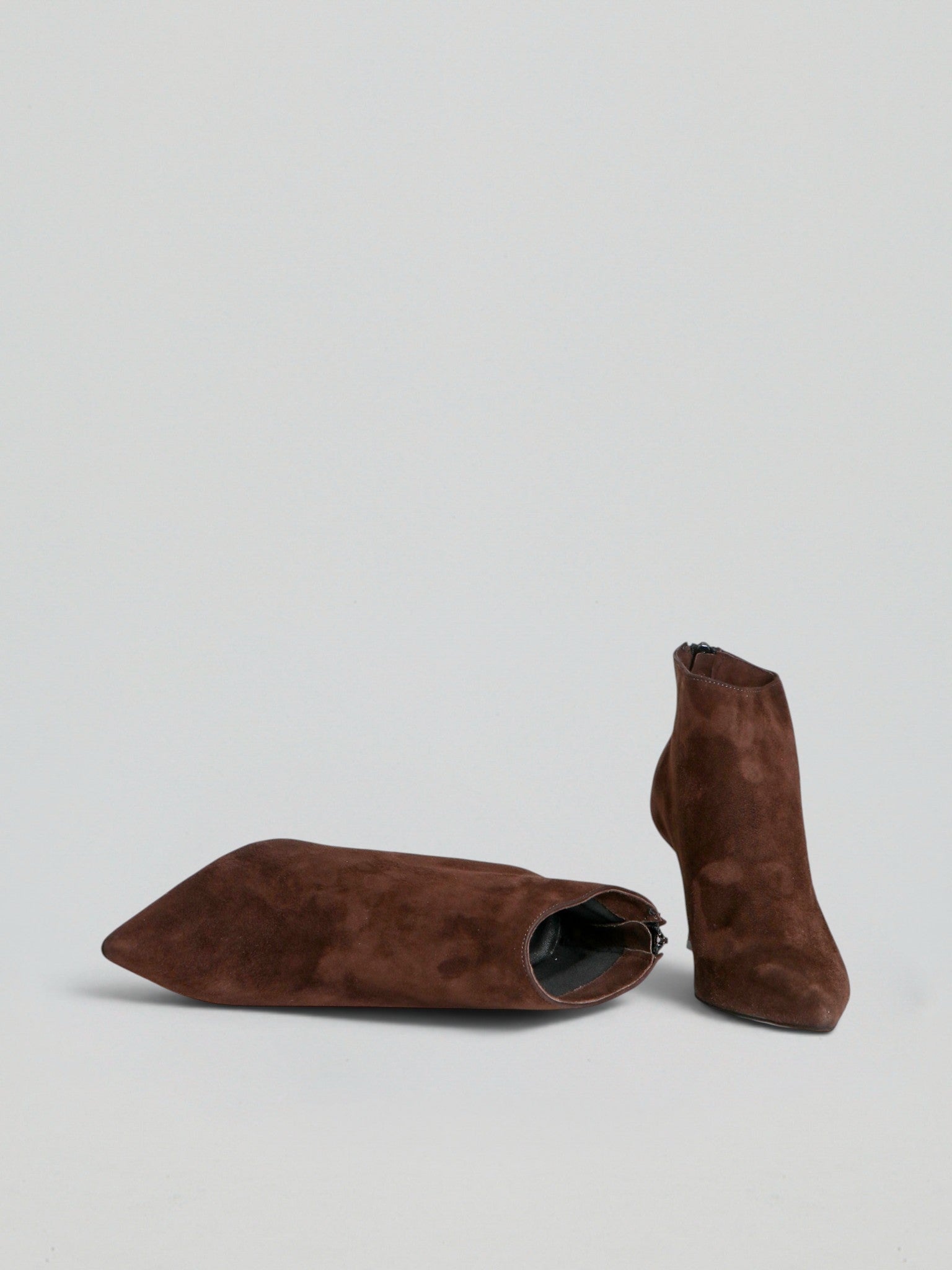 Ovyè Tronchetti con Tacco tronchetti camoscio moro tacco 7 cm