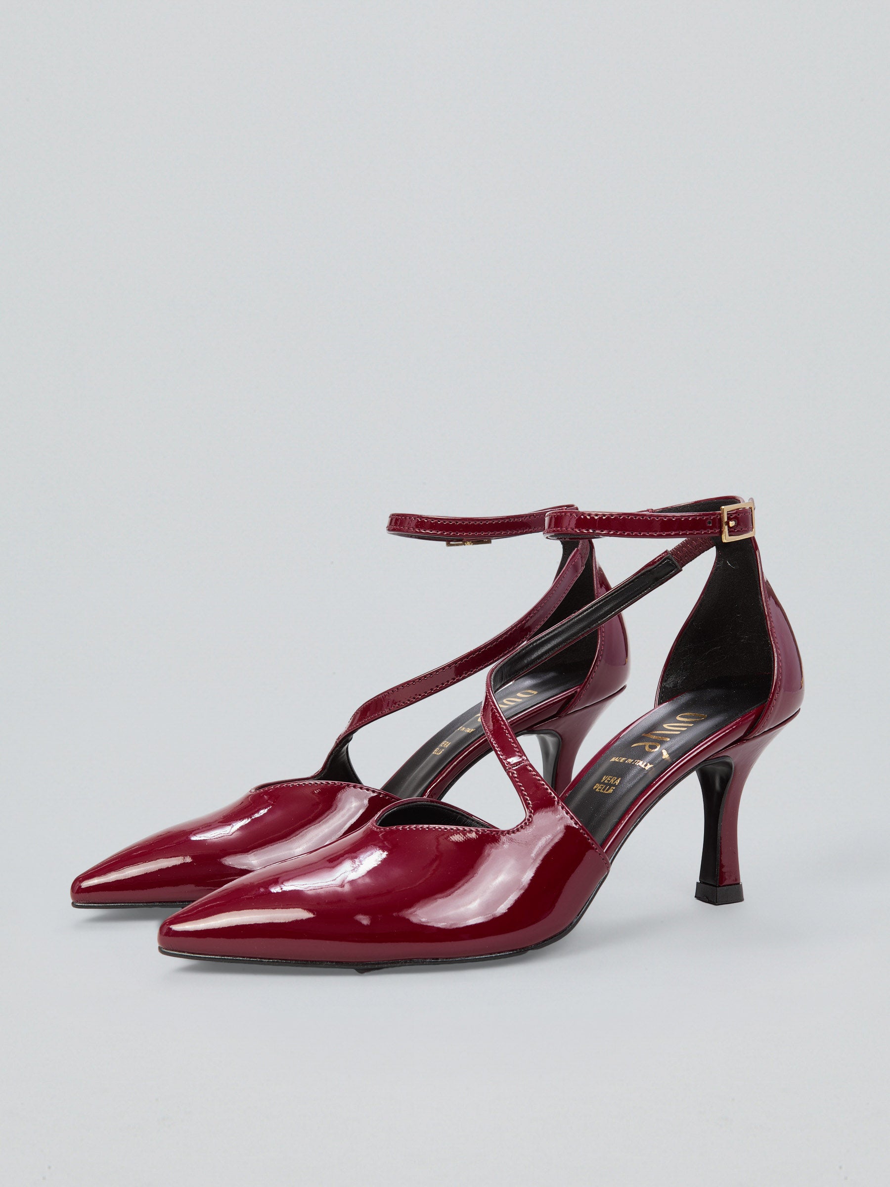 Ovyè Décolleté e Slingback Décolleté vernice bordo