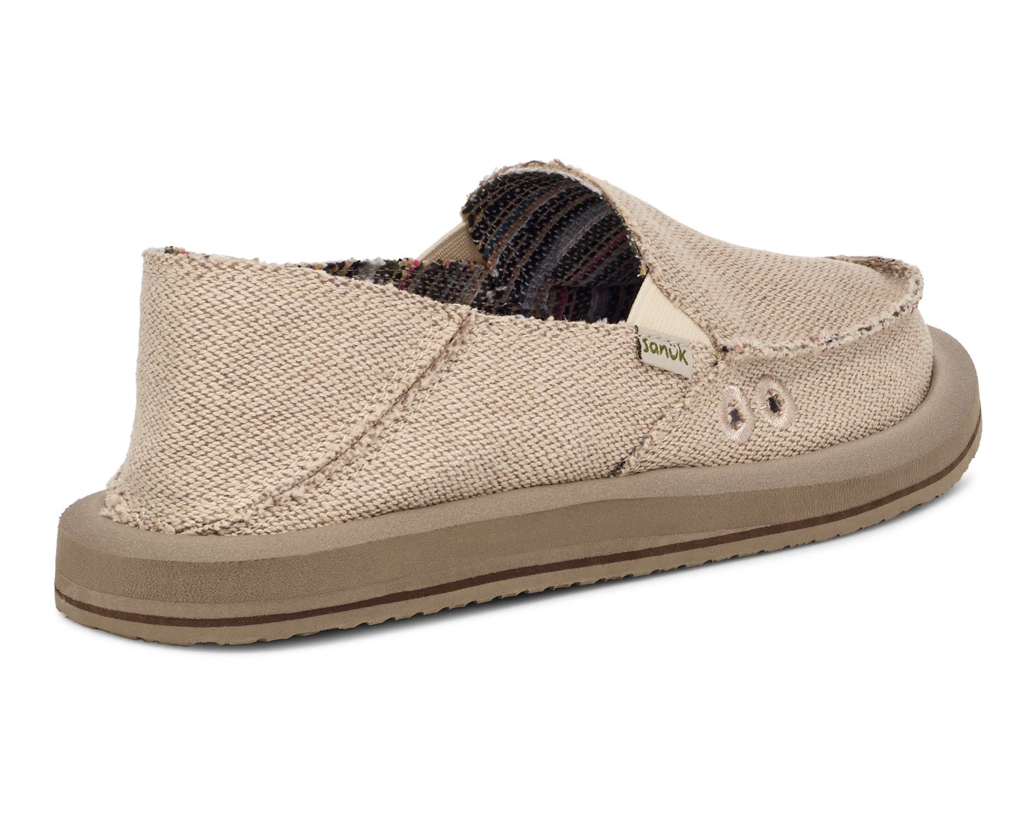 Sanuk Donna Hemp Slip-On Donna Natural in Canapa