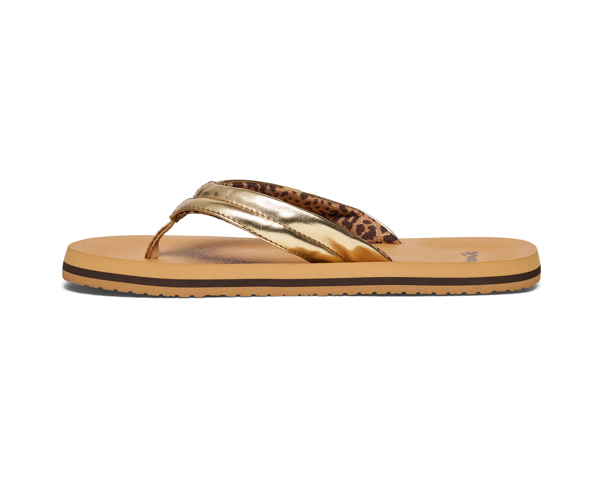 Sanuk Wavy ciabatte ragazzi Tan acqua asciugatura rapida