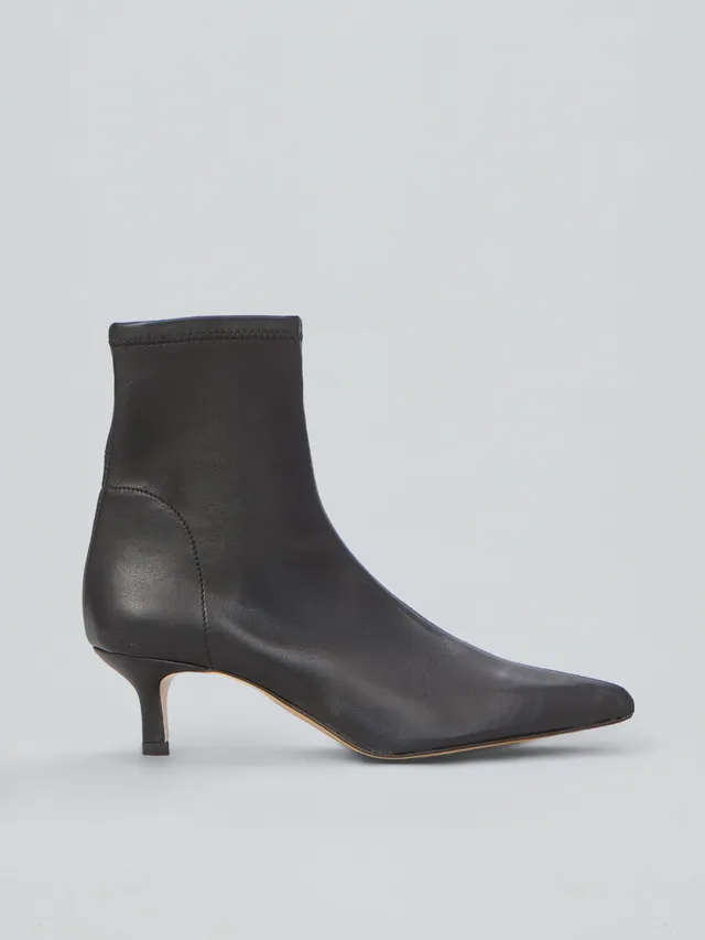 Ovyè Tronchetti con tacco stretch neri tacco 5 cm