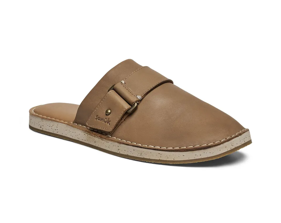 Sanuk You Got My Back Crafted slip on donna tobacco pelle