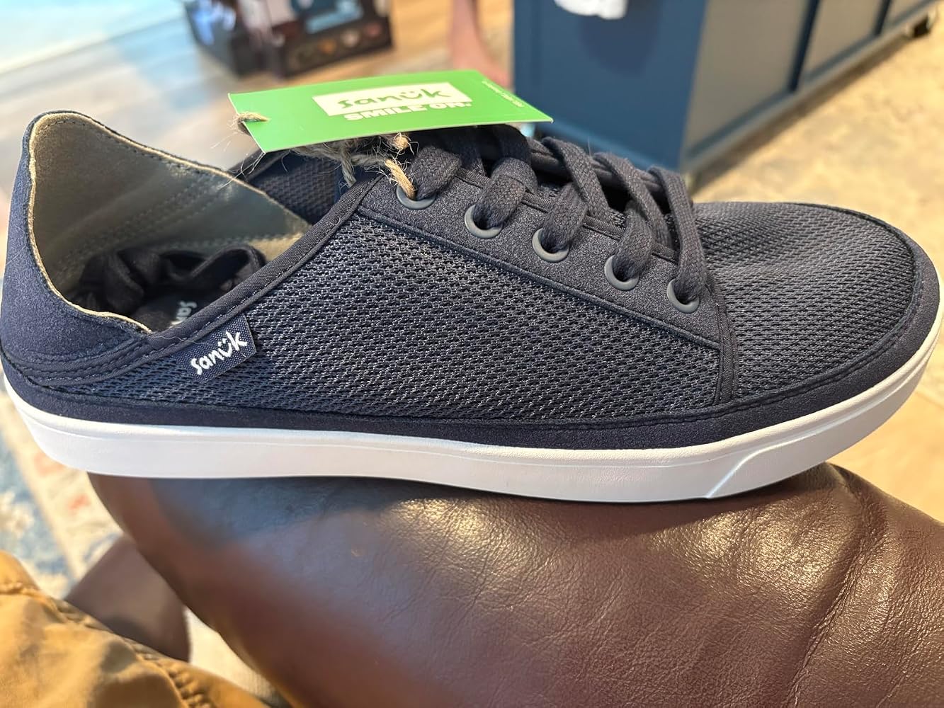 Sanuk Tydal slip-on donna nero in mesh riciclata