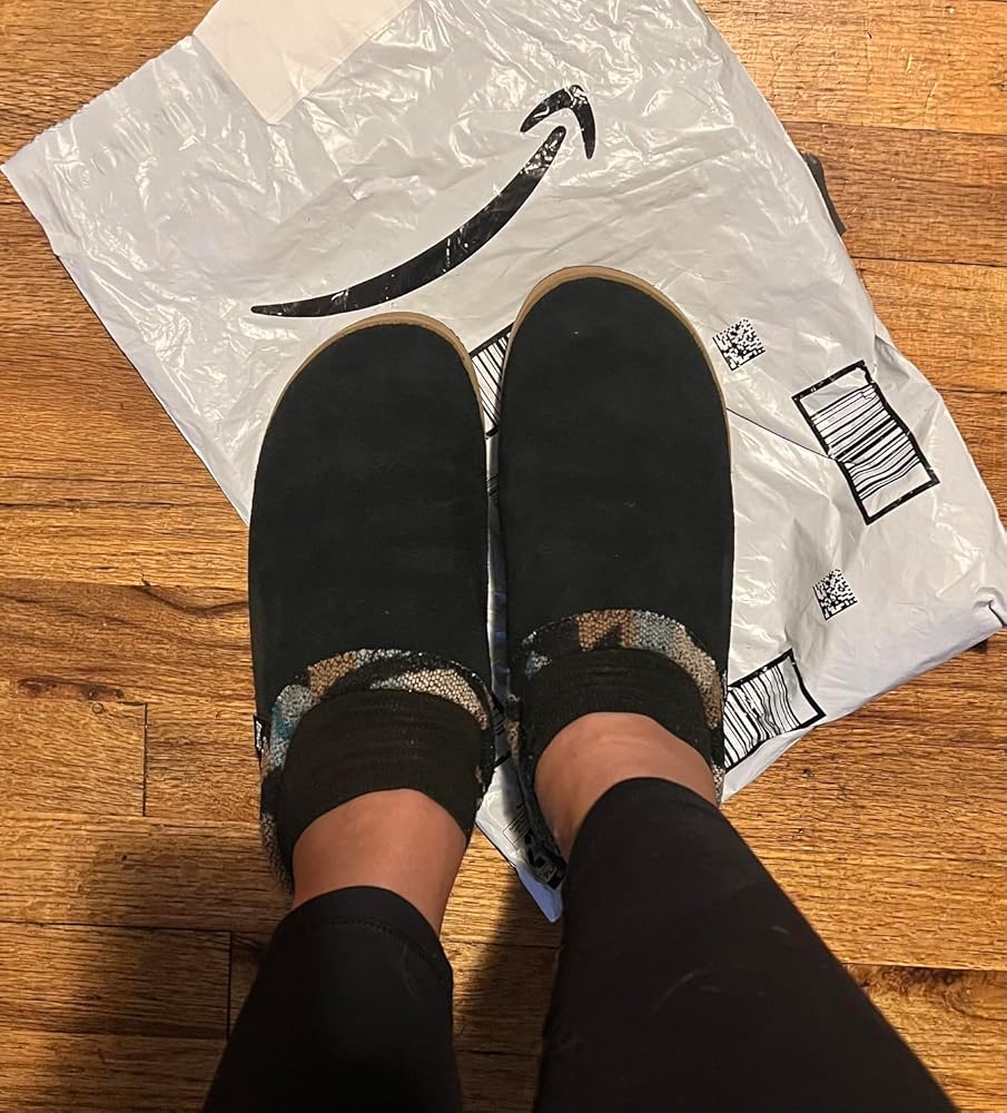 Sanuk Yoga Cloud pantofole donna camoscio nero 38