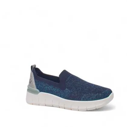 Cinzia Soft Sneakers scarpa pelle grigio fondo gomma