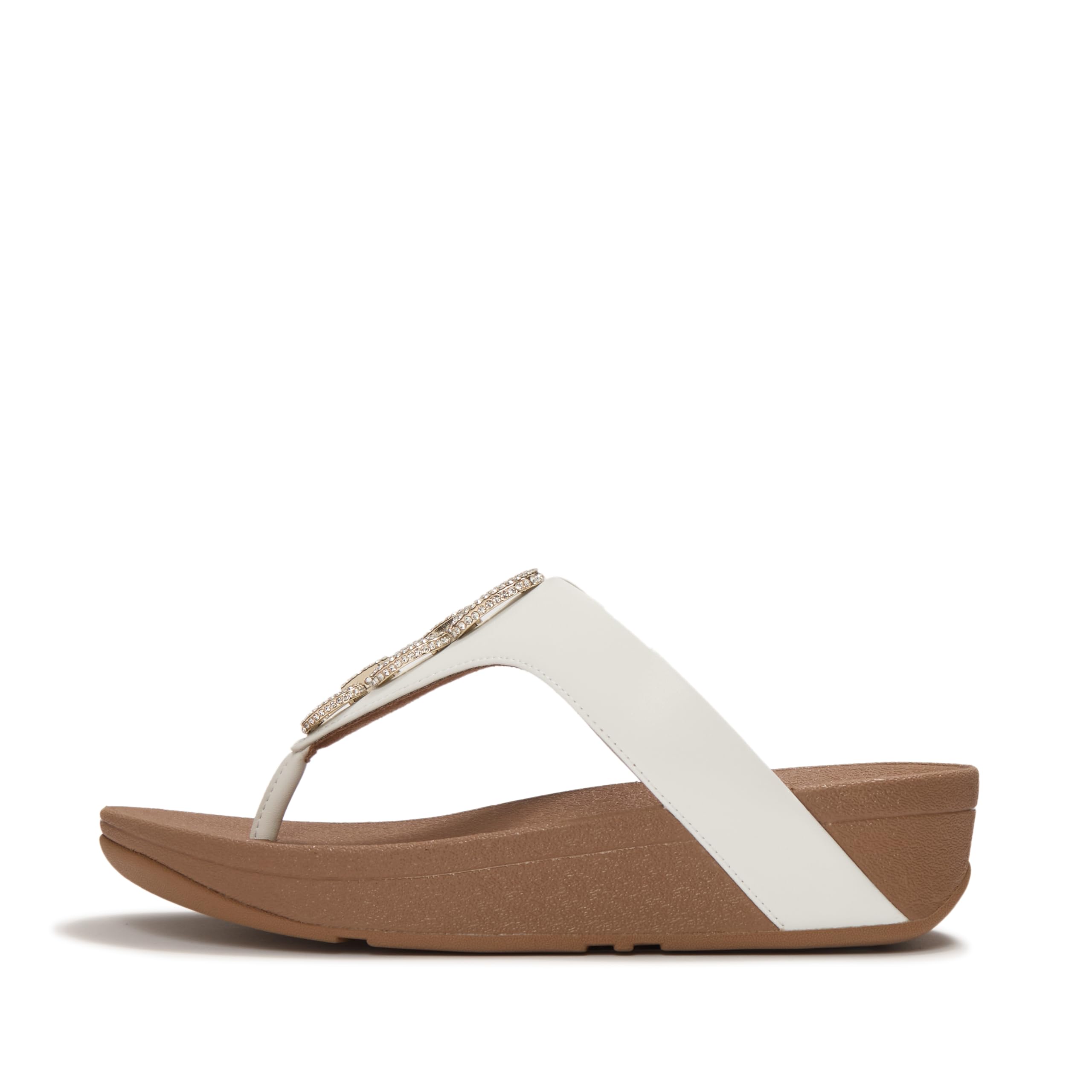 FitFlop Flowrise Crystal Toe-Post sandali donna nero
