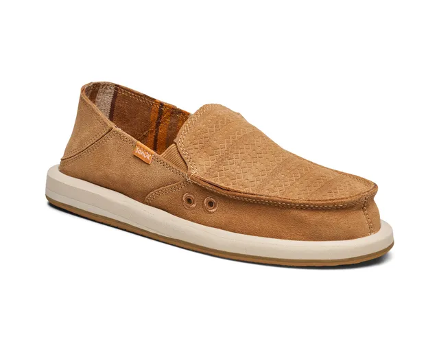 Sanuk Donna Novelty Leather slip-on donna Doe camoscio
