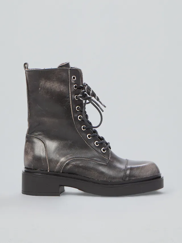 Ovyè Anfibi pelle delfino vintage anfibi taglia 38