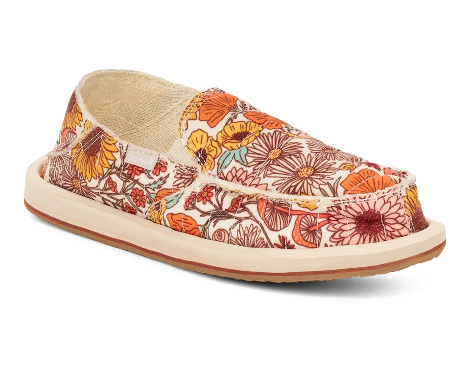 Sanuk Donna Floral Quilt slip on donna cotone floreale