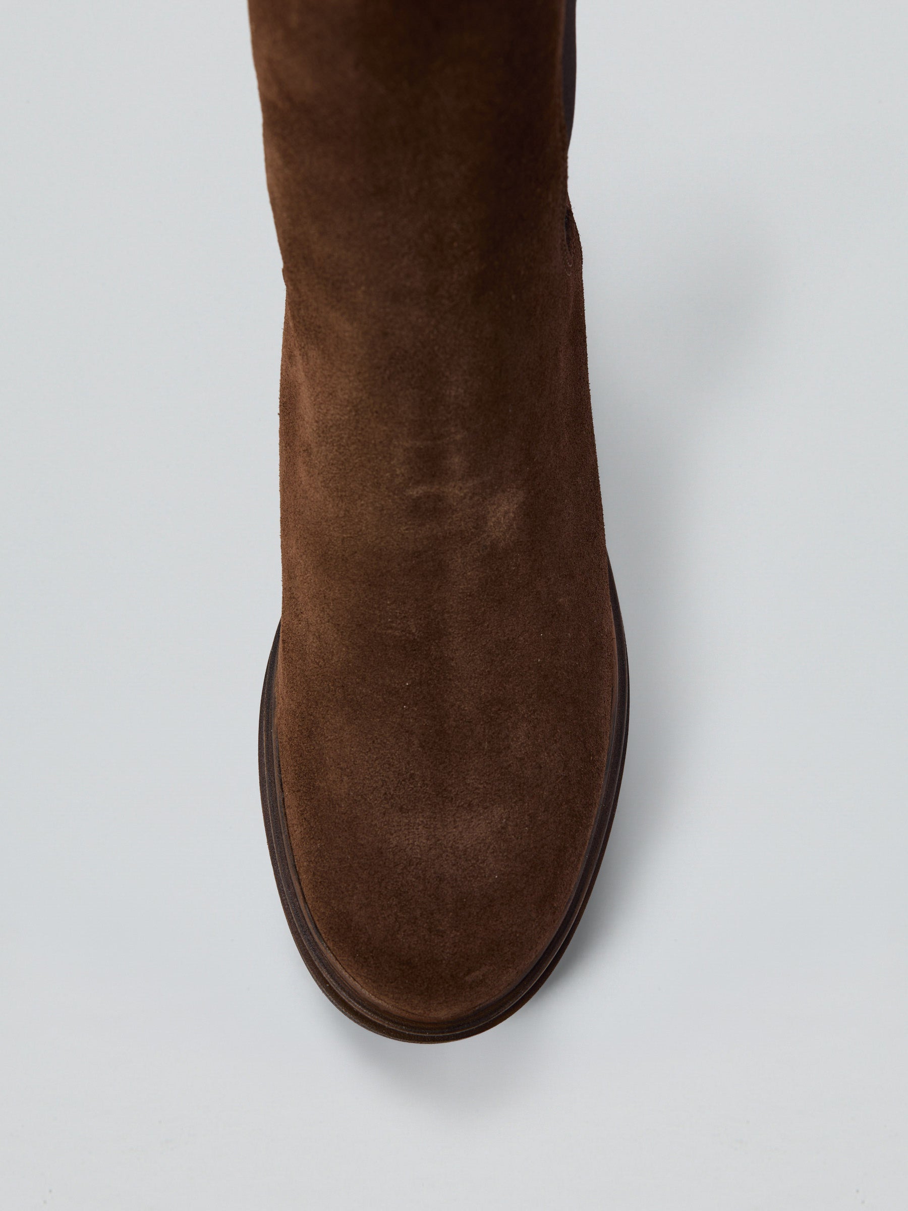 Ovyè Stivali con tacco chelsea boot camoscio moro