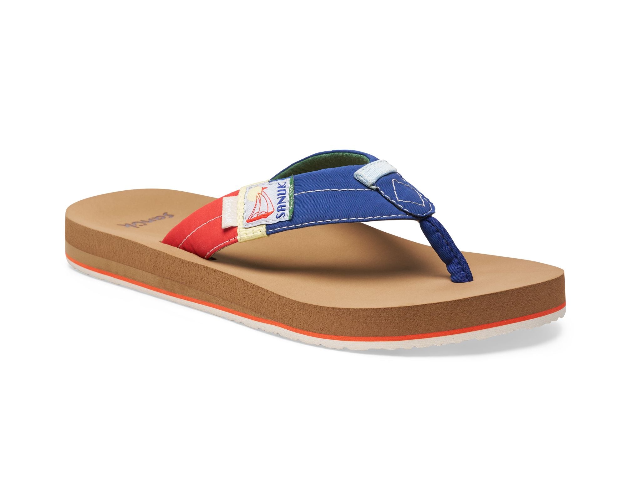 Sanuk Sawyer infradito uomo nere memory foam acqua