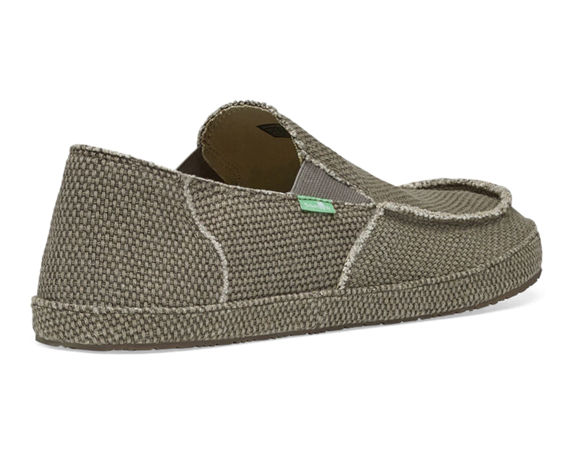 Sanuk Rounder Slip-On Uomo Tela Marrone Vegan