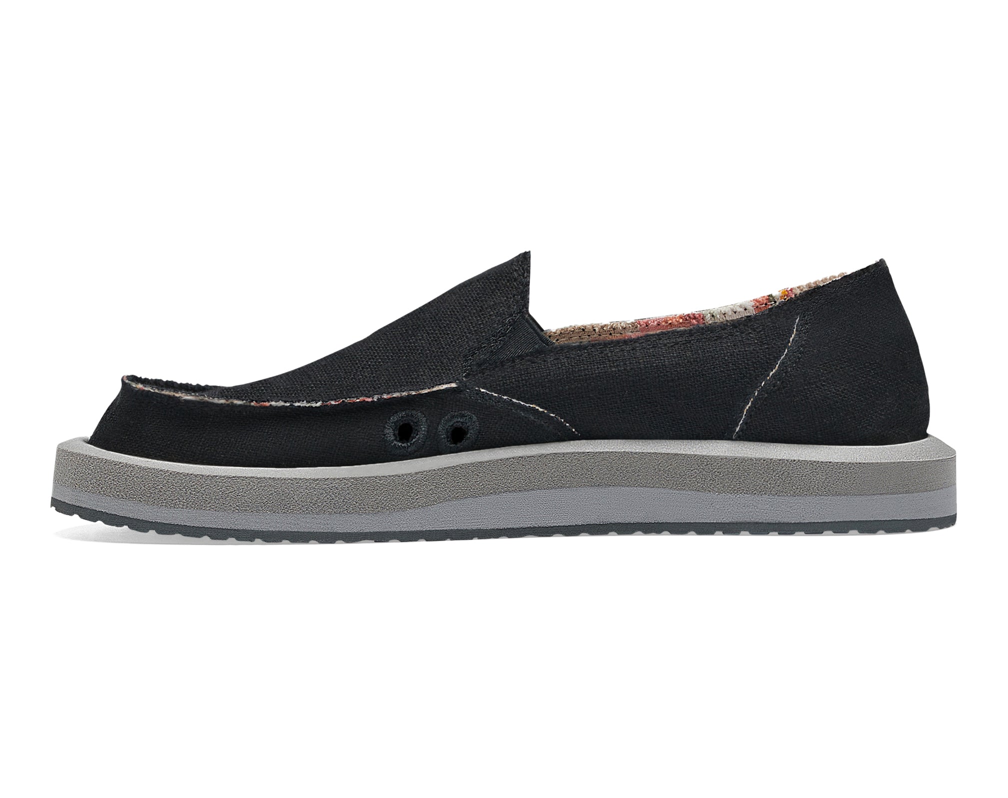 Sanuk Donna ST Hemp Slip-On Donna Nero Canapa