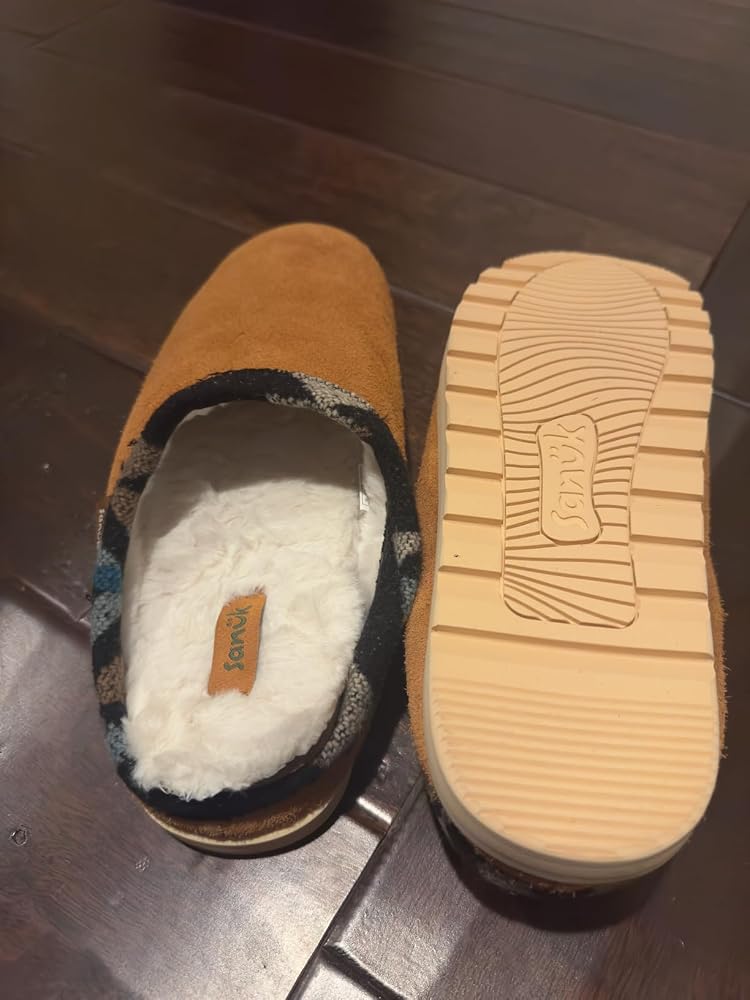 Sanuk Yoga Cloud Lounger Pantofole Uomo Camoscio Nero