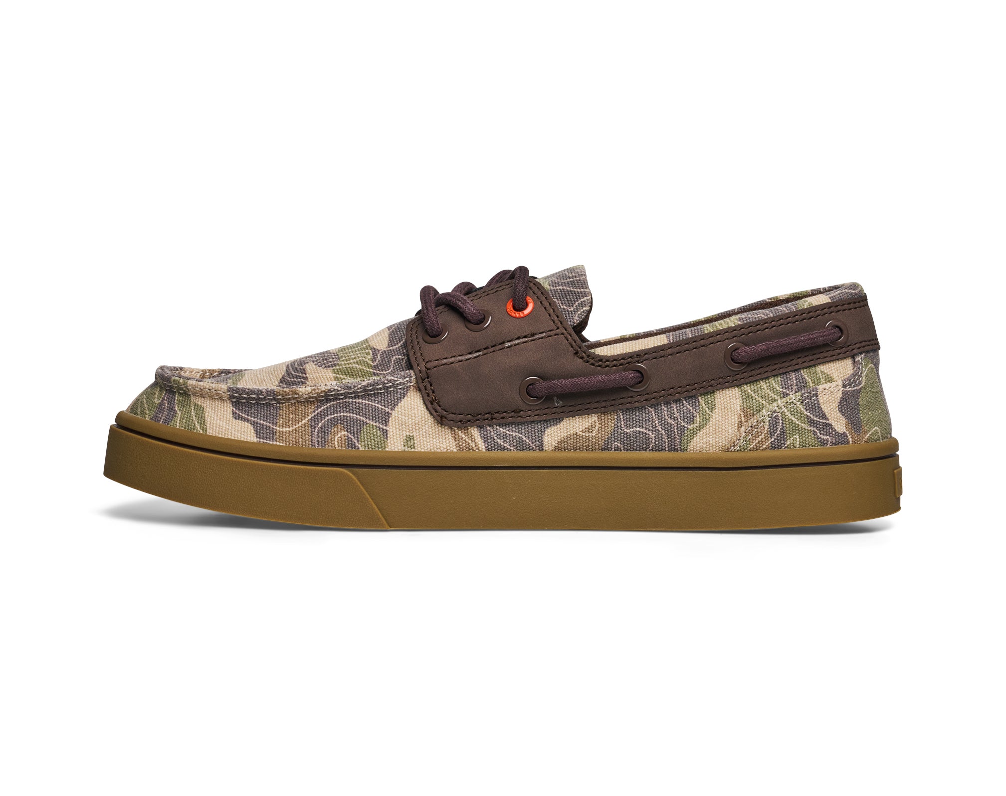 Sanuk Hava-Boat scarpe uomo Topo Camo pelle