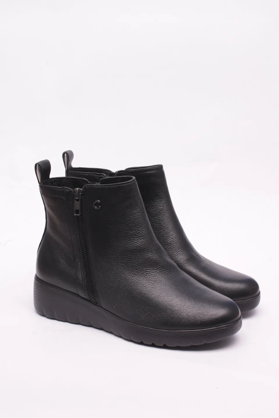 Cinzia Soft Tronchetto Donna Pelle Nero Tacco 3 cm Sottopiede