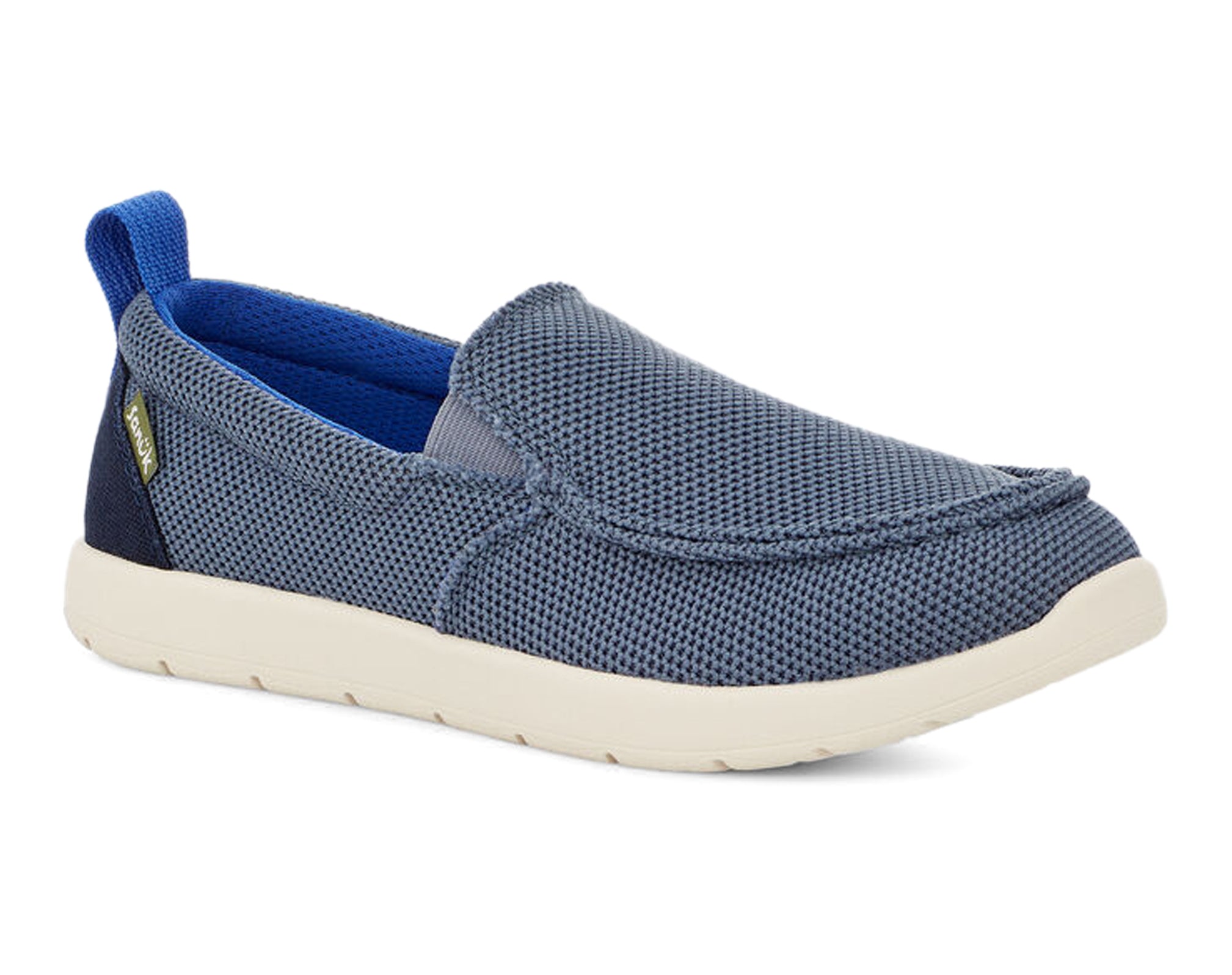 Sanuk Lil Sidewalk Surfer Lite Mesh slip-on ragazzi Nero micro