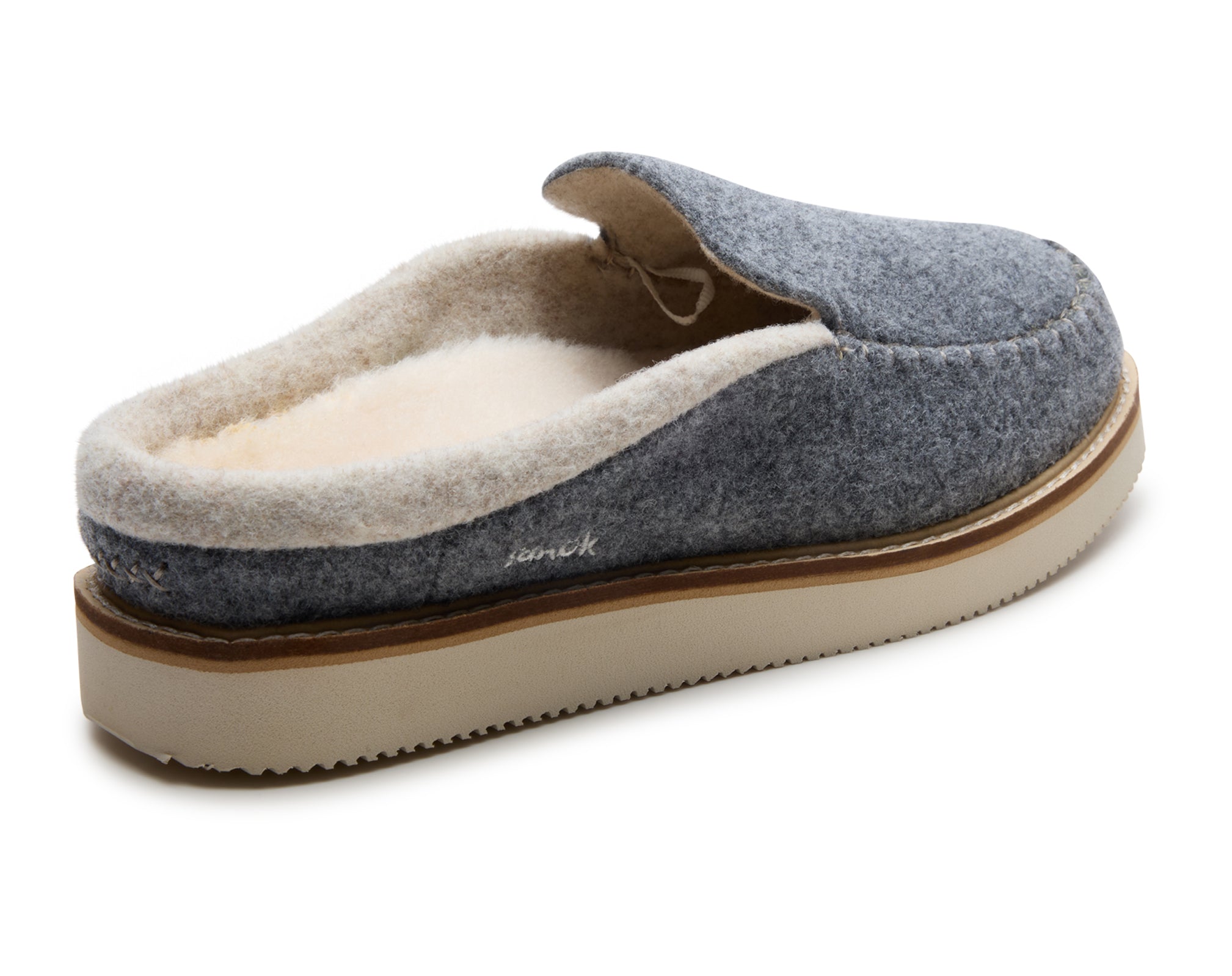 Sanuk Cozy Vibe Slipper Sm Wool pantofole donna charcoal lana