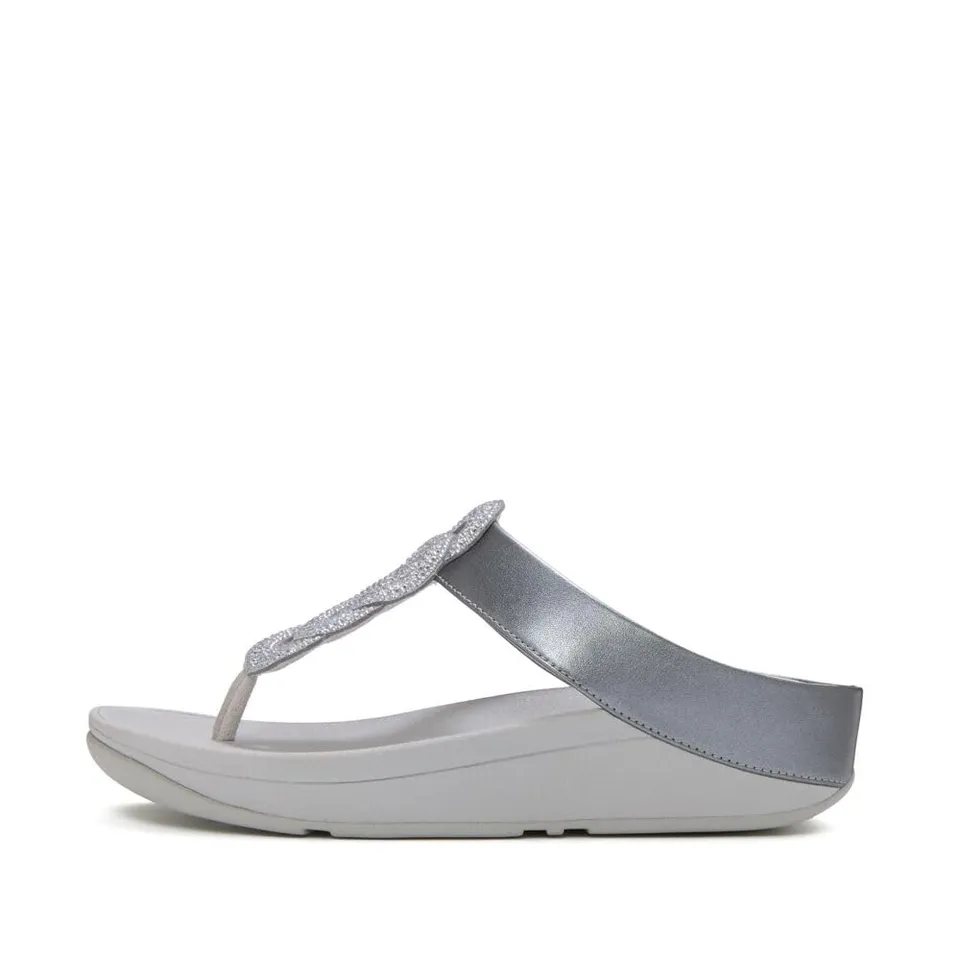 FitFlop Fino Crystal-Twist sandali donna infradito 39 strass